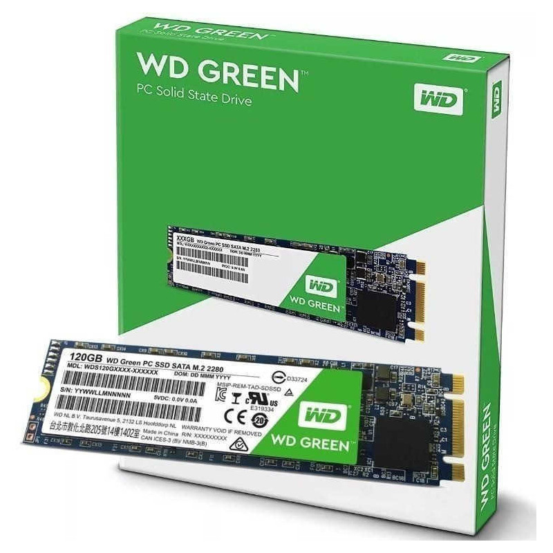 Disco sólido SSD WESTERN DIGITAL GREEN 120GB Sata III M.2