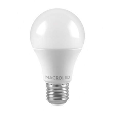 Lámpara led MACROLED bulbo A60 E27 9.5W 220v 6500K luz fría