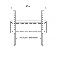 Soporte fijo NAKAN SPL-484 para TVs de 32 a 60''