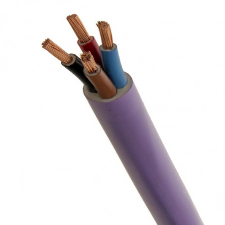 Cable subterráneo COBRHIL cobre pvc 1,1kV 4x2,5mm2 por metro IRAM 2178