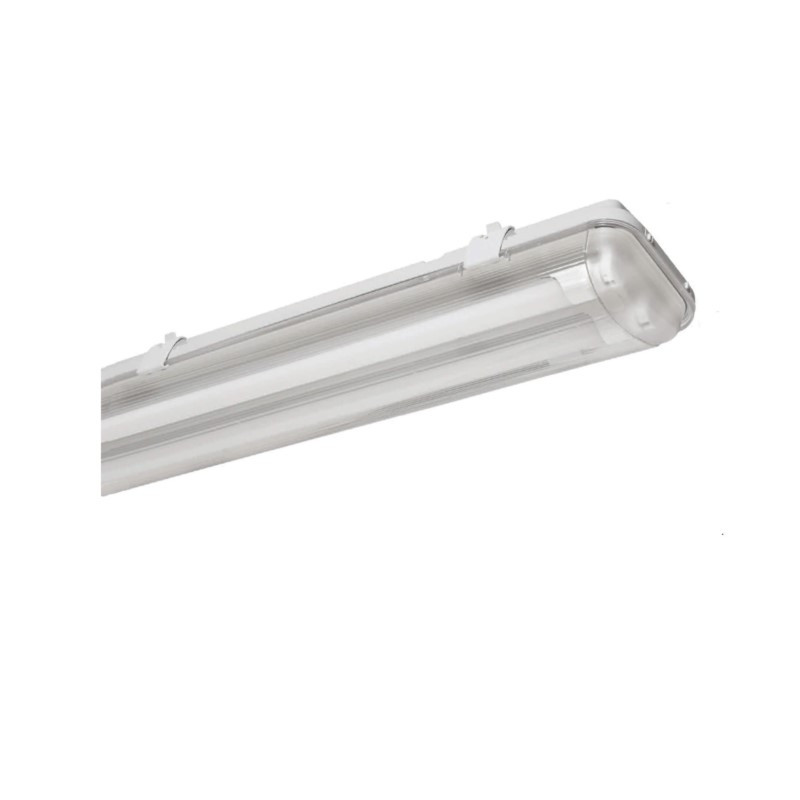 Portatubo led LUMENAC MAREA doble G13 120cm blanco