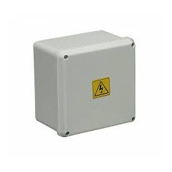 Caja de pase SISTELECTRIC pvc exterior IP65 21x21x11cm con tapa blanca