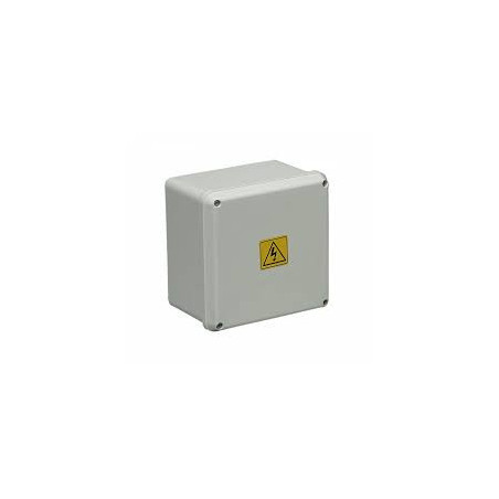 Caja de pase SISTELECTRIC pvc exterior IP65 21x21x11cm con tapa blanca