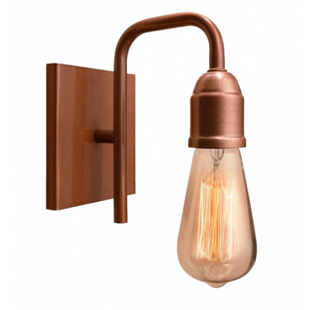 Aplique LUCES ARGENTINAS para 1 luz E27 brazo 1/2 metal cobre