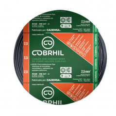Cable unipolar COBRHIL 2,5mm2 negro IRAM 2183-NM247-3