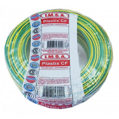 Cable unipolar IMSA 4mm2 verde amarillo IRAM 2183-NM247-3