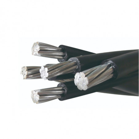 Cable preensamblado aluminio 3x25+50+25mm2 por metro