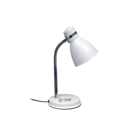 Lámpara de escritorio CANDIL PIPO flexible para 1 luz E27 blanco