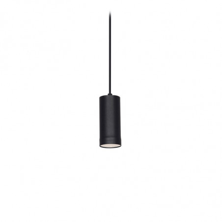 Colgante SAN JUSTO CANALS tubo para 1 luz GU10 negro