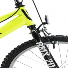 Bicicleta bmx FUTURA RACER oversize rodado 20 acero amarillo