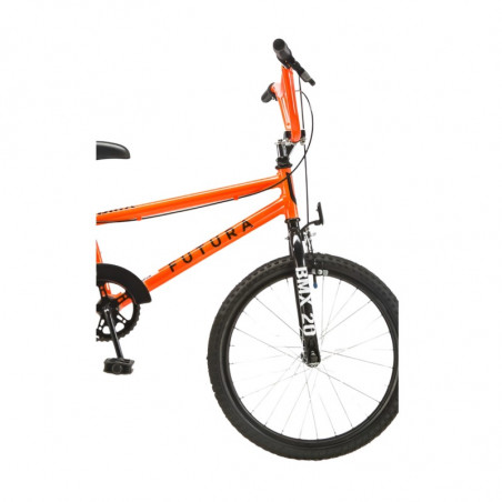 Bicicleta bmx FUTURA RACER oversize rodado 20 acero naranja