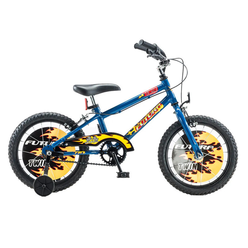 Bicicleta para niños FUTURA TWIN rodado 16 acero azul