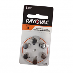 Pila RAYOVAC para audífonos 1.4V 6 unidades