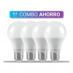 Combo ahorro MACROLED 4 lámparas led 14.5W