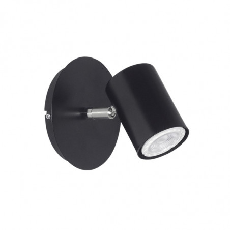 Aplique MARKAS ELVIZA para 1 luz GU10 base redonda negro cromo