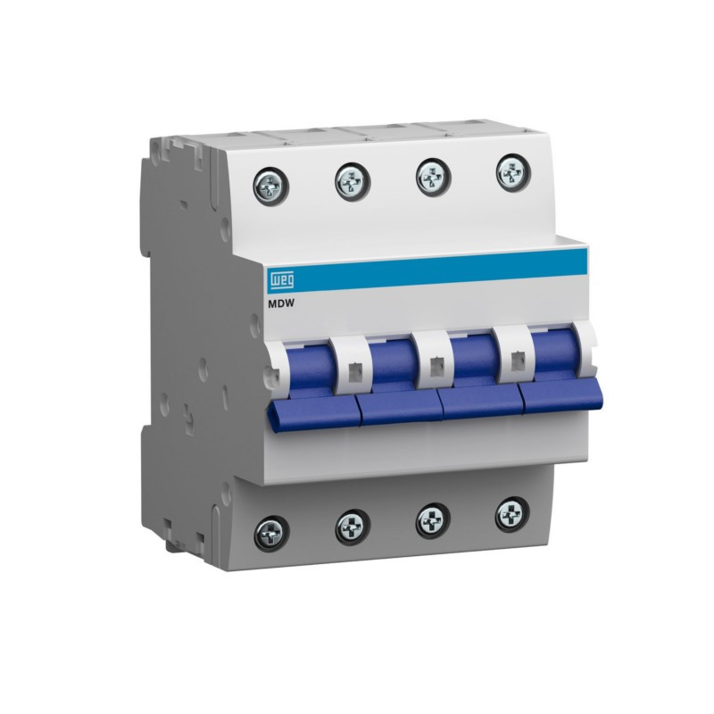Térmica tetrapolar WEG MDWP 25A 5kA curva C