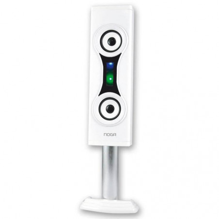 Parlante bluetooth NOGA NGS-MINIL torre blanco