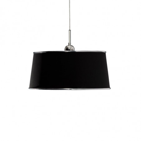 Colgante MARKAS AKEMI para 1 luz E27 pantalla negro cromo