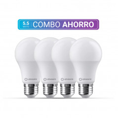 Combo ahorro LEDVANCE 4 lámparas led 5.5W