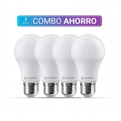 Combo ahorro LEDVANCE 4 lámparas led 7W