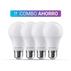 Combo Ahorro LEDVANCE 4 Lámparas LED 14W