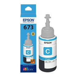 Botella de tinta EPSON T673 Cian Claro original 70ml