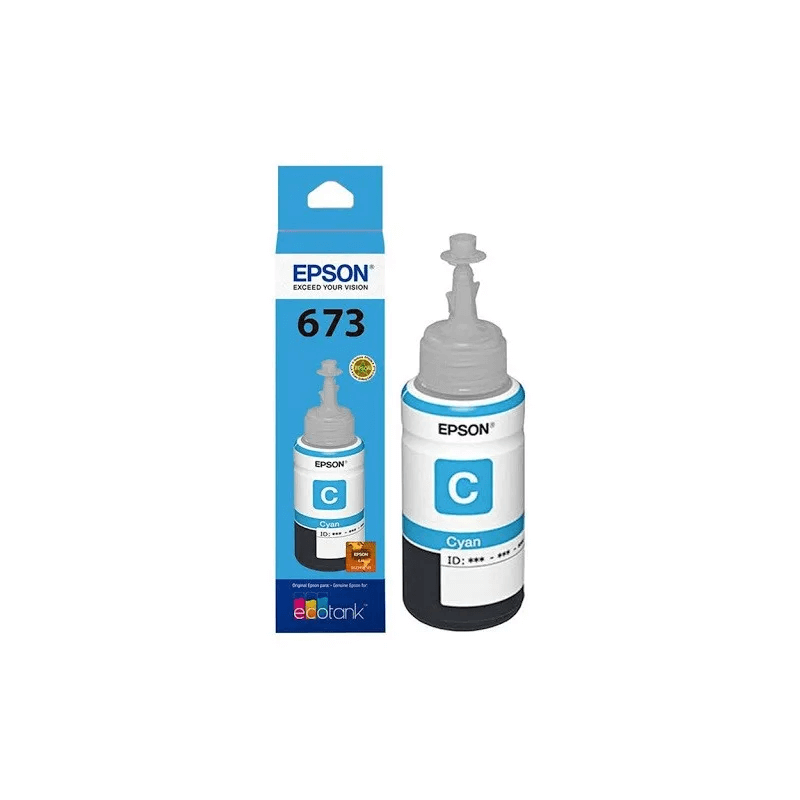 Botella de tinta EPSON T673 Cian Claro original 70ml