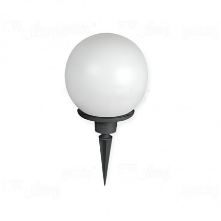 Jabalina F.W. para 1 luz E27 globo antivandalico opal negro