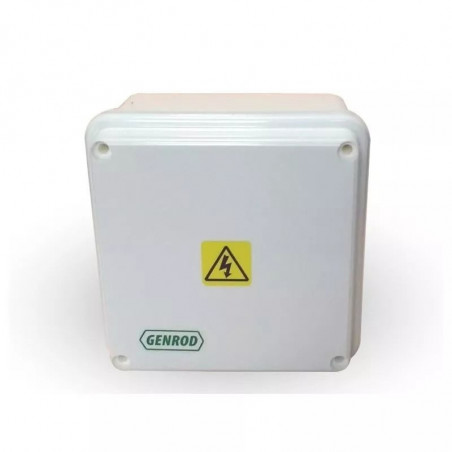 Caja de pase SISTELECTRIC pvc exterior IP65 11.5x11.5x6,5cm con tapa blanca