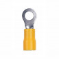 Terminal preaislado anillo 10mm 6mm2 amarillo