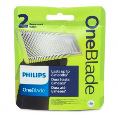 Cuchilla de repuesto PHILIPS QP610 doble recambio para afeitadora OneBlade