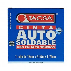 Cinta autosoldable TACSA caucho 19mm por 4,5 metros uso alta tensión