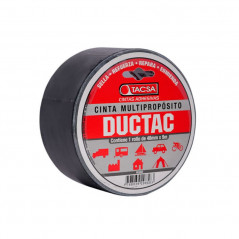 Cinta multipropósito TACSA DUCTAC 48mm por 9 metros negro