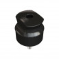 Ficha macho JELUZ FM601 10A salida axial negro