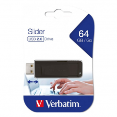 Pendrive VERBATIM SLIDER 64GB USB 2.0