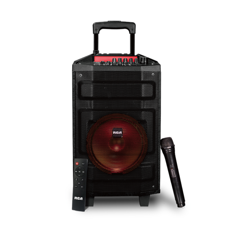 Parlante bluetooth RCA PARTY12 3000W 12'' con micrófono y control remoto