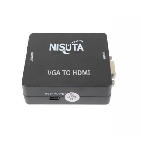 Conversor VGA a HDMI NISUTA NSCOVGHD3 con audio Reacondicionado