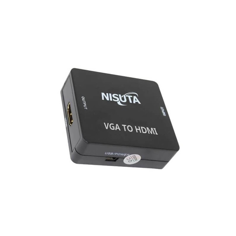 Conversor VGA a HDMI NISUTA NSCOVGHD3 con audio Reacondicionado