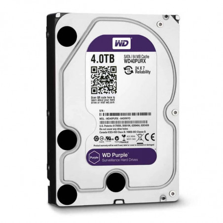 Disco rígido HDD WESTERN DIGITAL Purple 4TB SATA 3.5