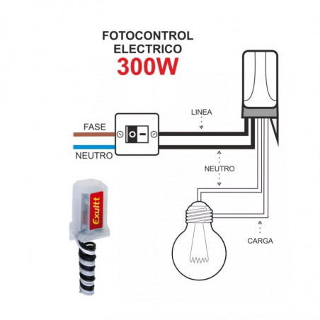 Fotocélula EXULTT 300W 1.36A 220V