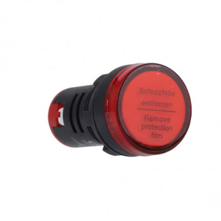 Piloto luminoso CNC AD22-22DS led 24V plastico rojo