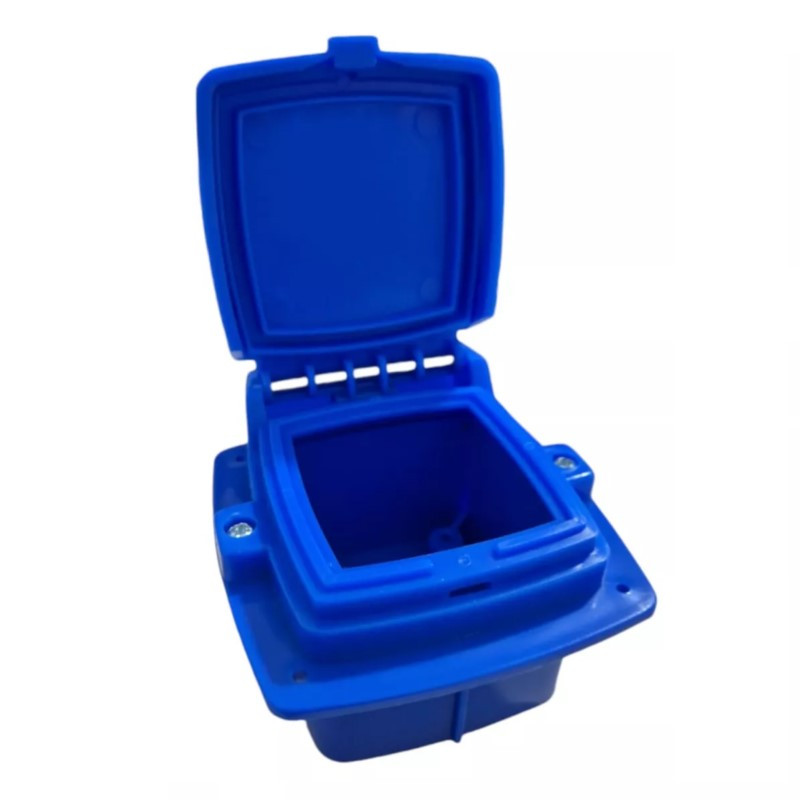 Caja capsulada EXULTT embutir vacia 16A azul