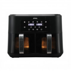 Freidora de aire ATMA FRD248AP doble canasto 8,5 Litros 2200W negra