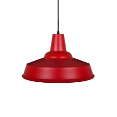 Colgante ILUMROS para 1 luz E27 aluminio rojo 40cm