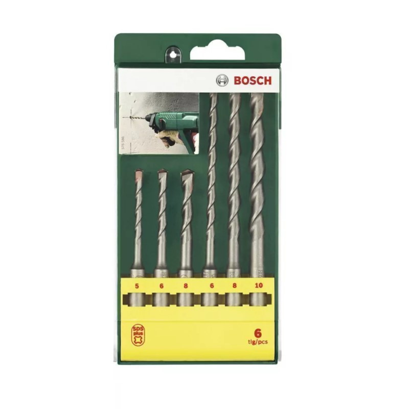 Set brocas BOSCH SDS PLUS 6 piezas