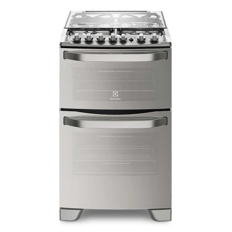 Cocina ELECTROLUX 56DXQ multigas 4 hornallas gris