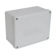 Caja de pase SISTELECTRIC pvc exterior IP65 21x31x13,5cm con tapa gris