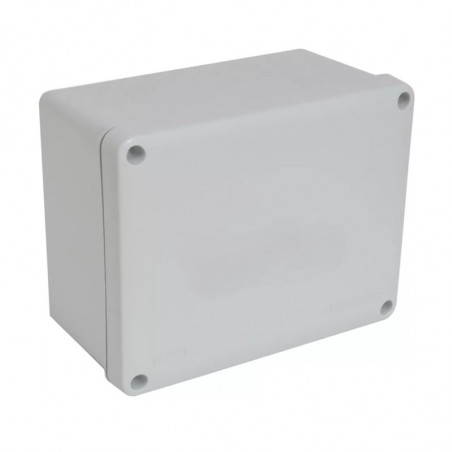 Caja de pase SISTELECTRIC pvc exterior IP65 21x31x16,5cm con tapa gris