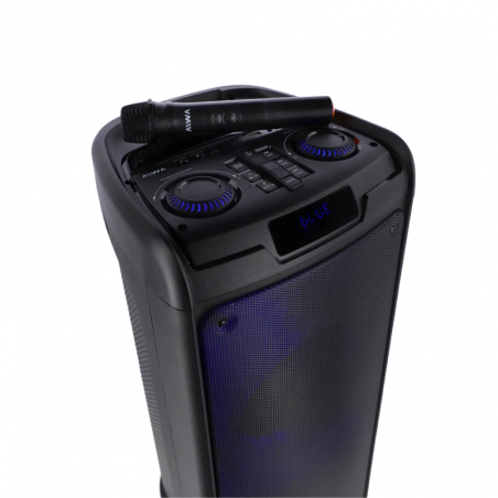 Parlante AIWA AW-T1008F-PB 9500W 3600mAh con micrófono