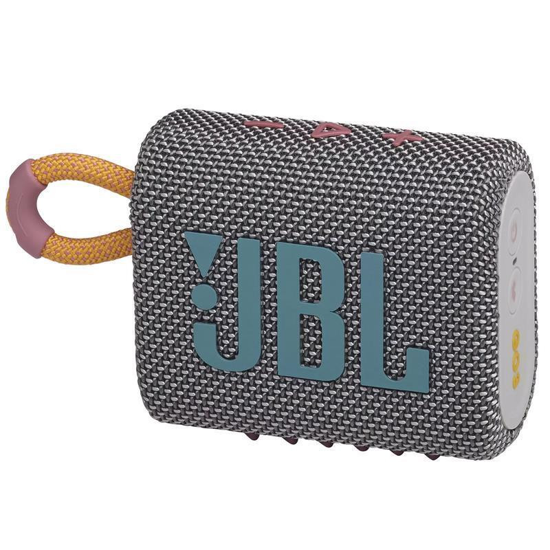 Parlante bluetooth JBL GO 3 IP67 Gris